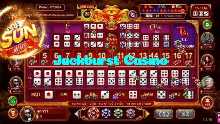 Jackburst Casino casino presented on mobile device in Pakistan with slots and live games